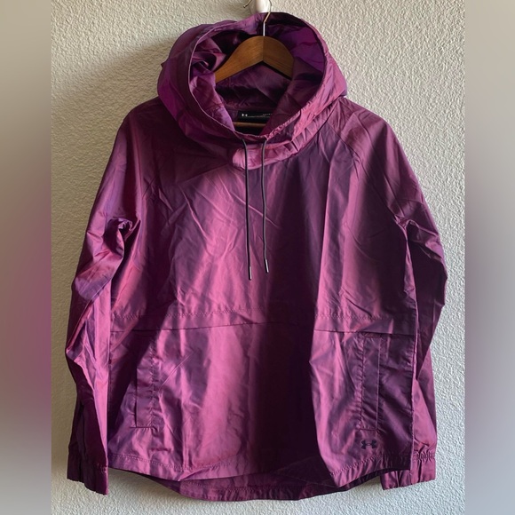 Under Armour Iridescent Purple Storm Lightweight Loose Fit Windbreaker Size S - Picture 1 of 10